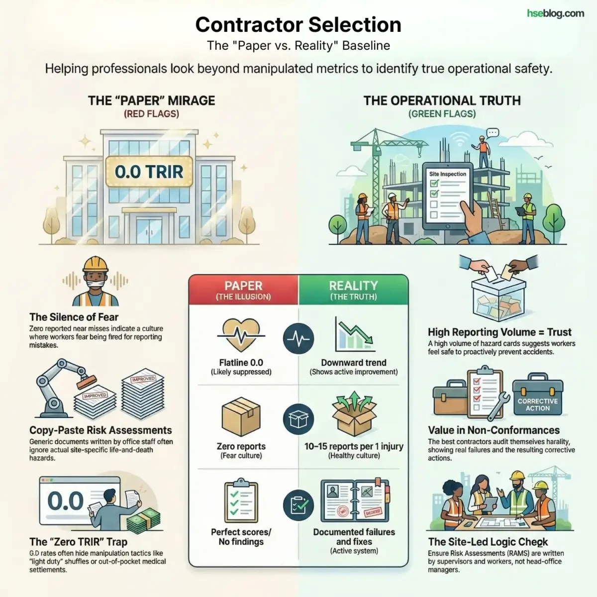 The _Paper vs. Reality_ Baseline - Contractor Selection