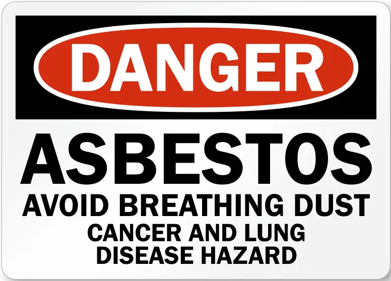 Asbestos Hazard Warning Safety Sign