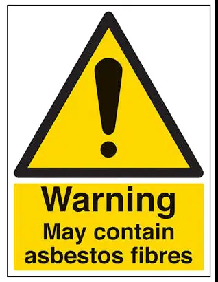 Asbestos Hazard Warning Sign