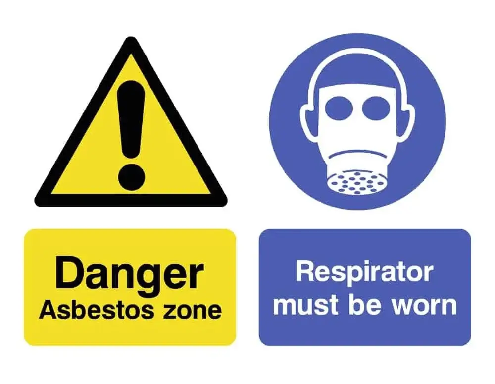 Asbestos Respiratory Protection Required Safety Sign