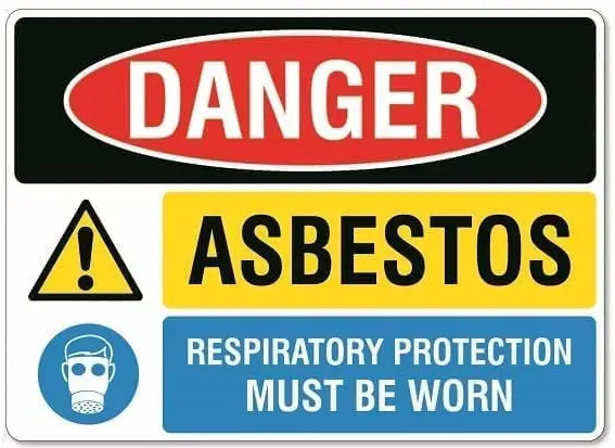 Asbestos Respiratory Protection Required Sign