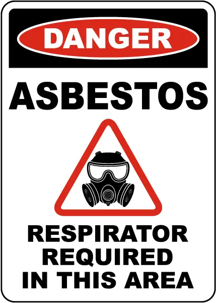 Asbestos Respiratory Protection Sign