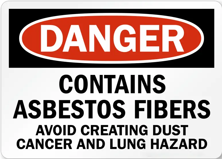 Asbestos Warning Sign