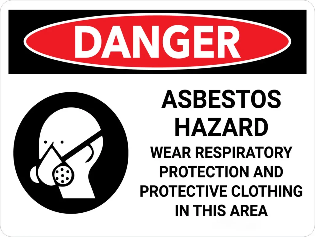 Respiratory Protection Required Signs For Asbestos