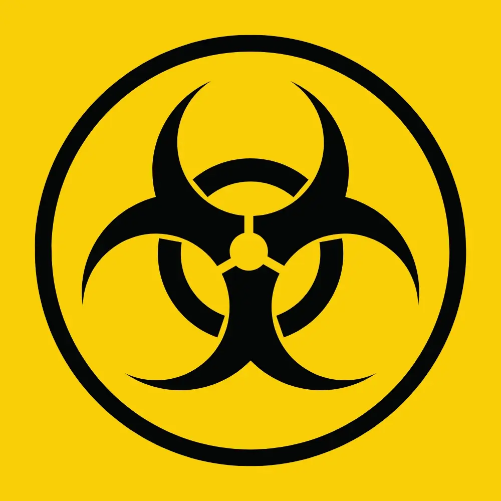 Biohazard Alert Sign