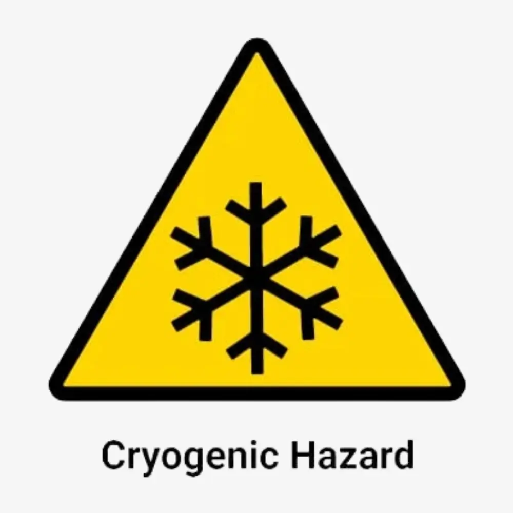 Cryogenic Hazard Sign