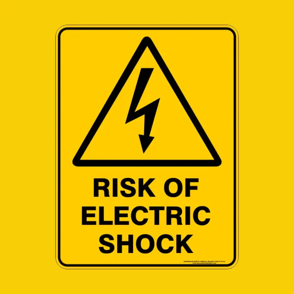 Electrical Shock Risk Sign