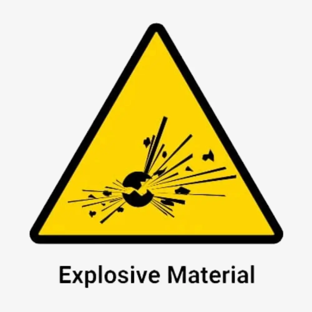 Explosive Material Sign