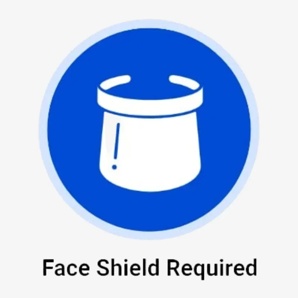 Face Shield Required Sign