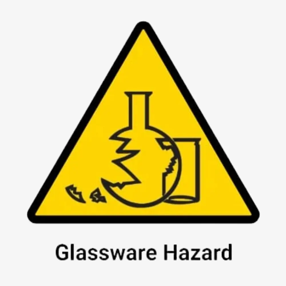 Glassware Hazard Sign