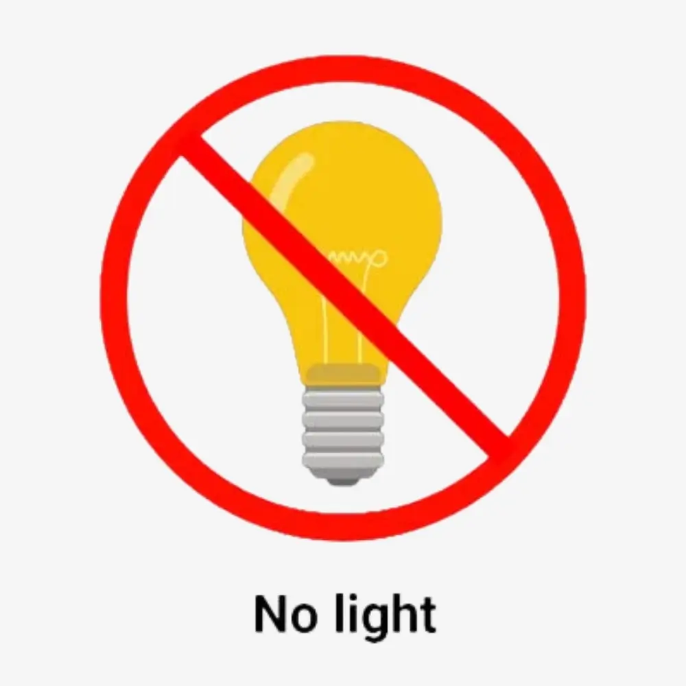 No light Sign