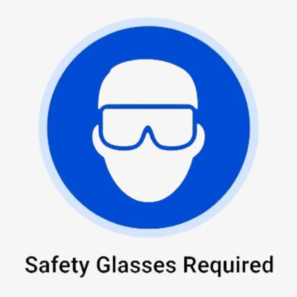 Safety Glasses Required Sign