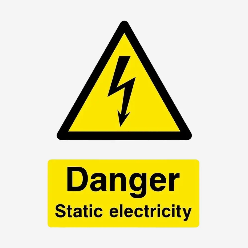 Static Electricity Hazard Sign